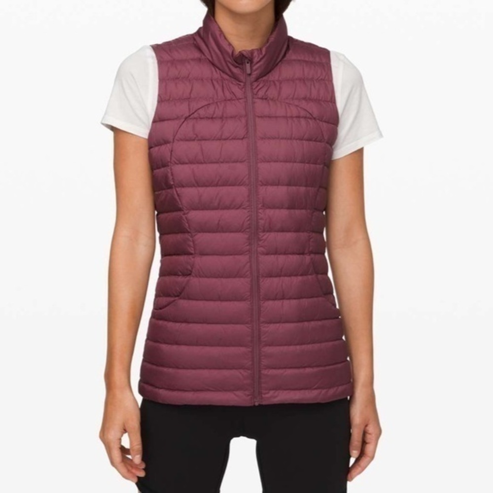 Lululemon Pack It Down Vest in Plumful Purple Full Zip Packable Women's Size 2